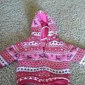 Gymboree Pink Pattern girls Jacket 6-12 m